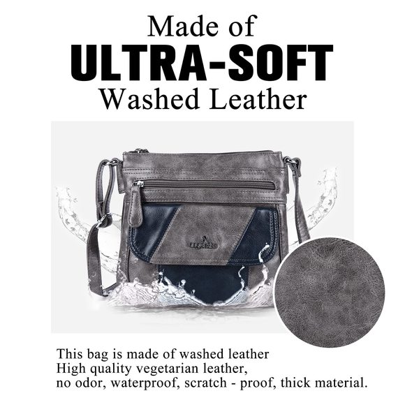 Angelkiss Small Crossbody Bag Leather Shoulder Purse Hobo :> - Picture 3 of 7